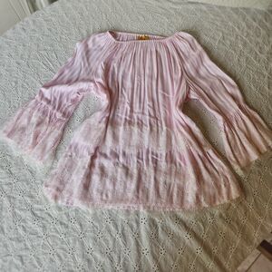 Ruby Rd. Pink and White Striped Top